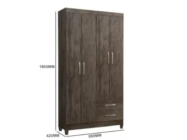 Promoção Guarda Roupa Marrom 4 Portas- 07/02/25   - Foto 3