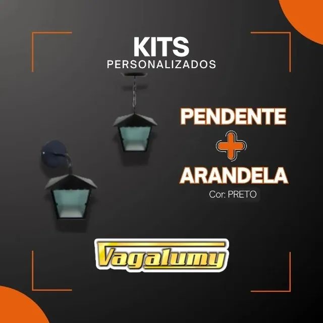 Kit Arandela + Pendente Arv-04 E Pdv-04 - Foto 3