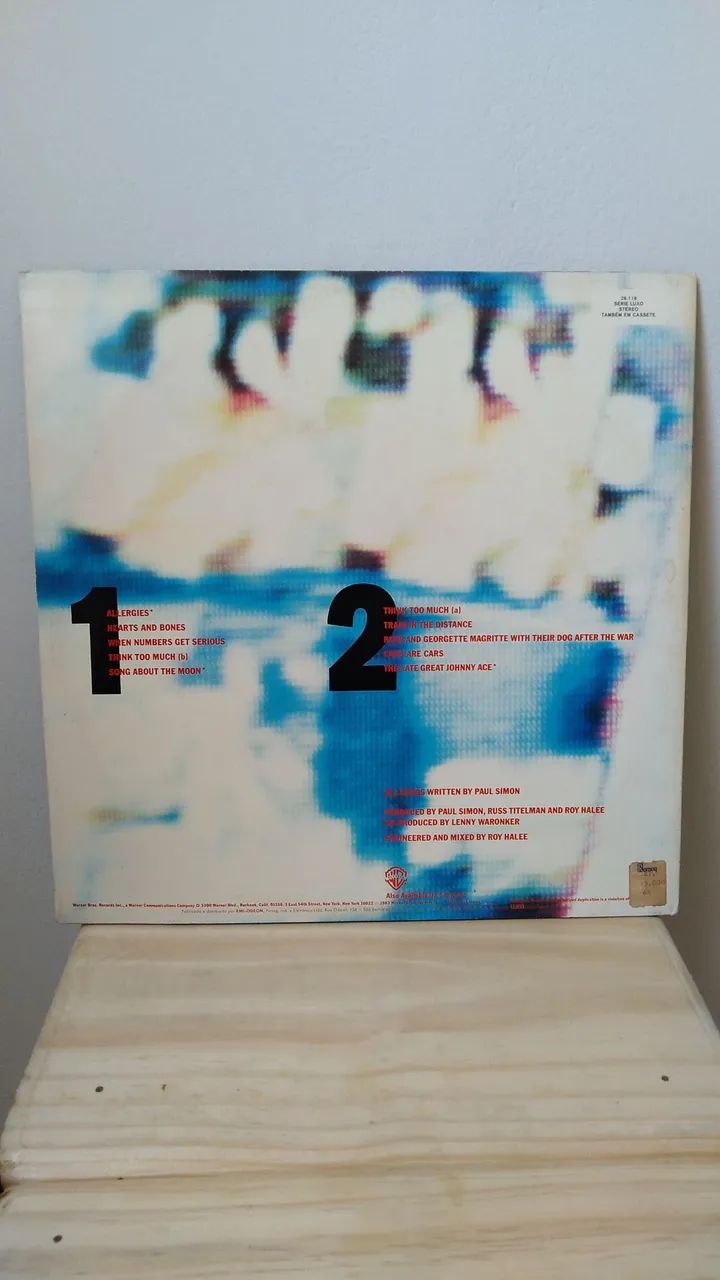 Disco vinil Paul Simon Hearts and Bones LP 1983 - Foto 2