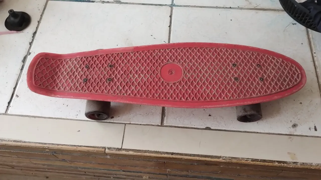Skate Penny Retrô Vermelho
