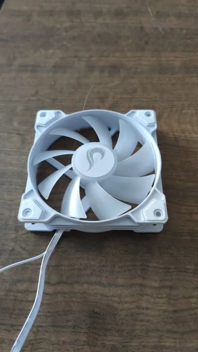 Cooler 120mm ARGB Rise Mode Branco 2pin + Molex Novo