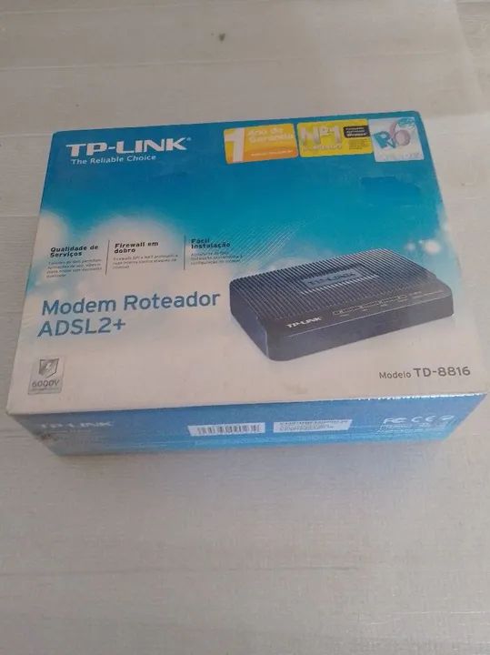 Modem roteador novo TP-Link TD-8816