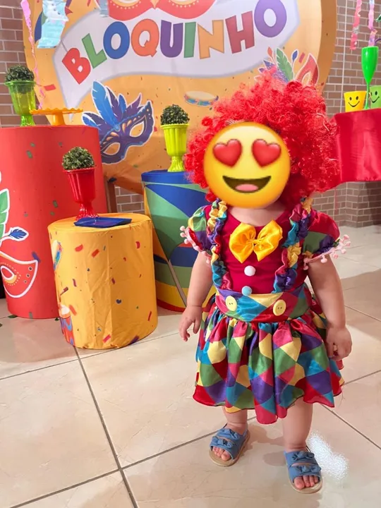 Fantasia de palhaço para bebê 1 ano