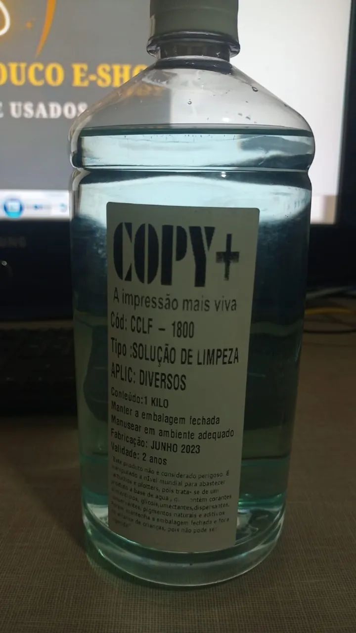 solução de limpeza de cartuchos, plotters, impressora - NOVO 