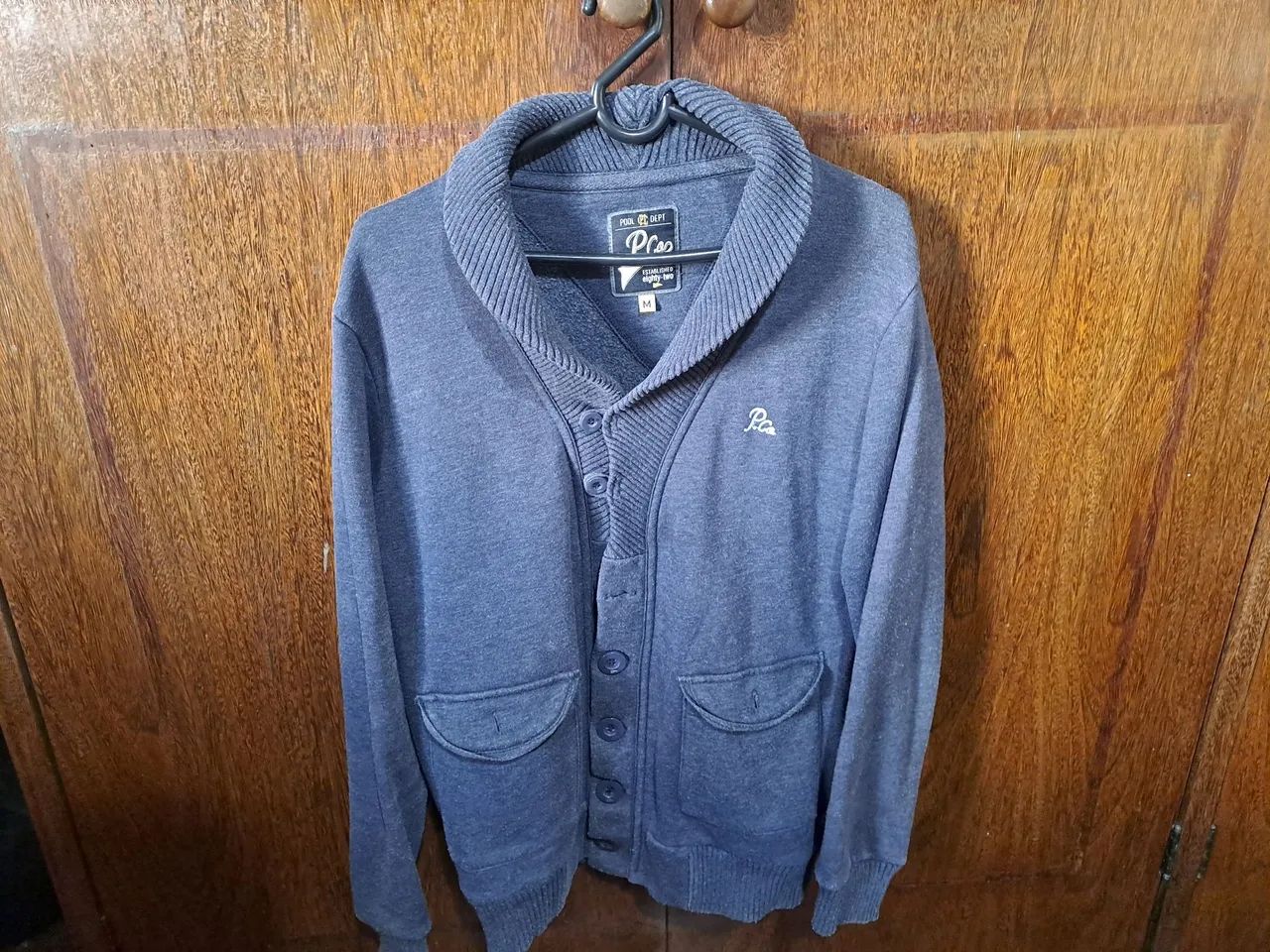 Cardigan Cinza Masculino 
