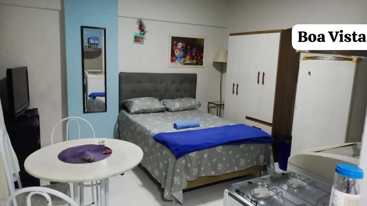 Melhor Flat Tot. Mobiliado na Boa Vista, internet fibra de BRINDE (SEM GARAGEM)