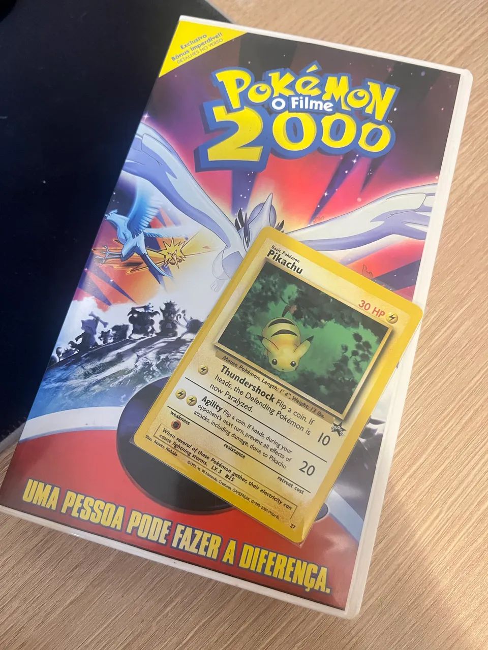 Pokémon 2000 VHS Tape + Exclusive Bonus (Pikachu Card)