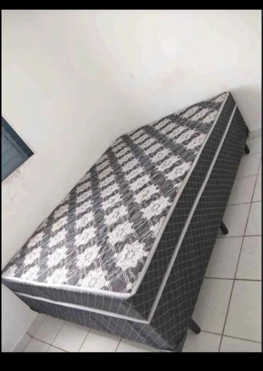 CAMA CASAL BOX CONJUGADA 20CM D33 COM MOLAS ENSACADAS 