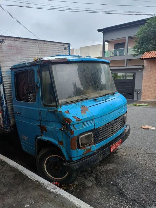 Caminhão Mercedes-Benz 608 - Azul - Conservado - Foto 5