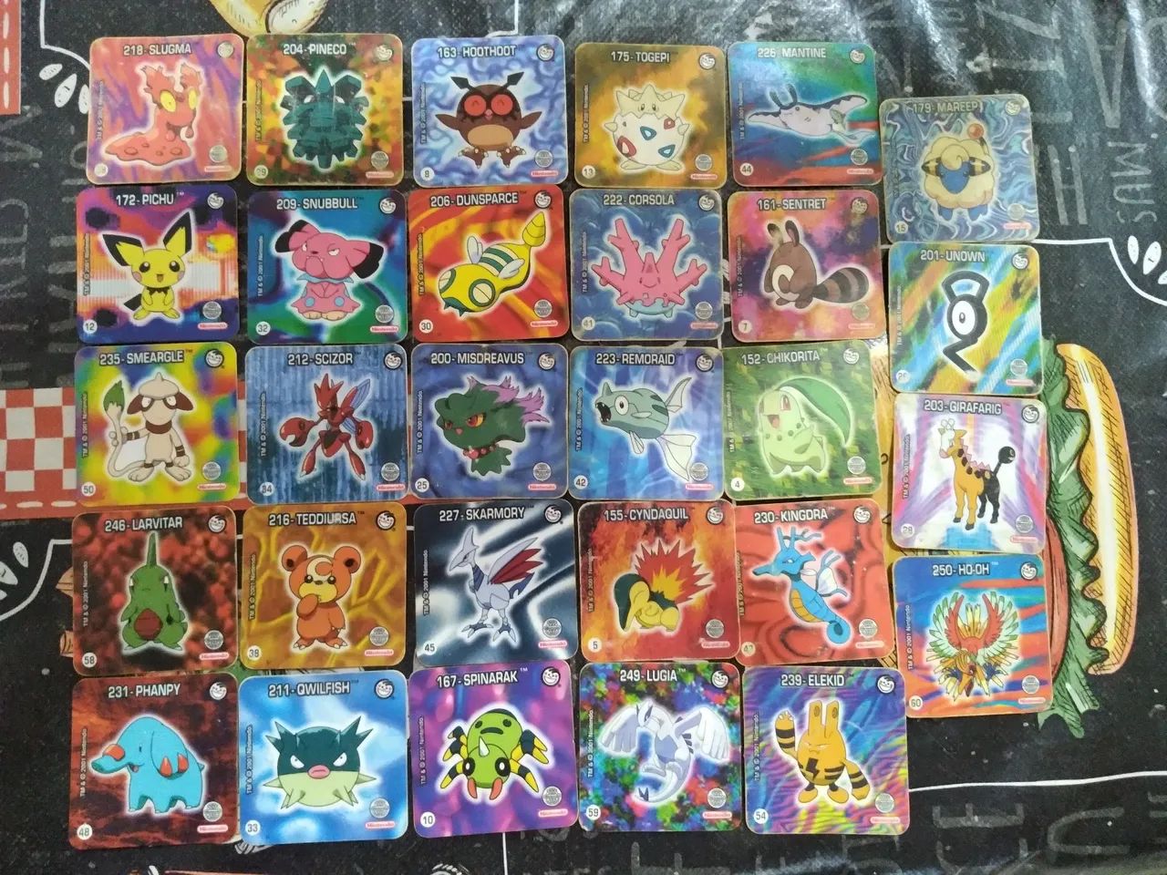 Cards Pokémon  (53 cards) e Digimon 39 cartas