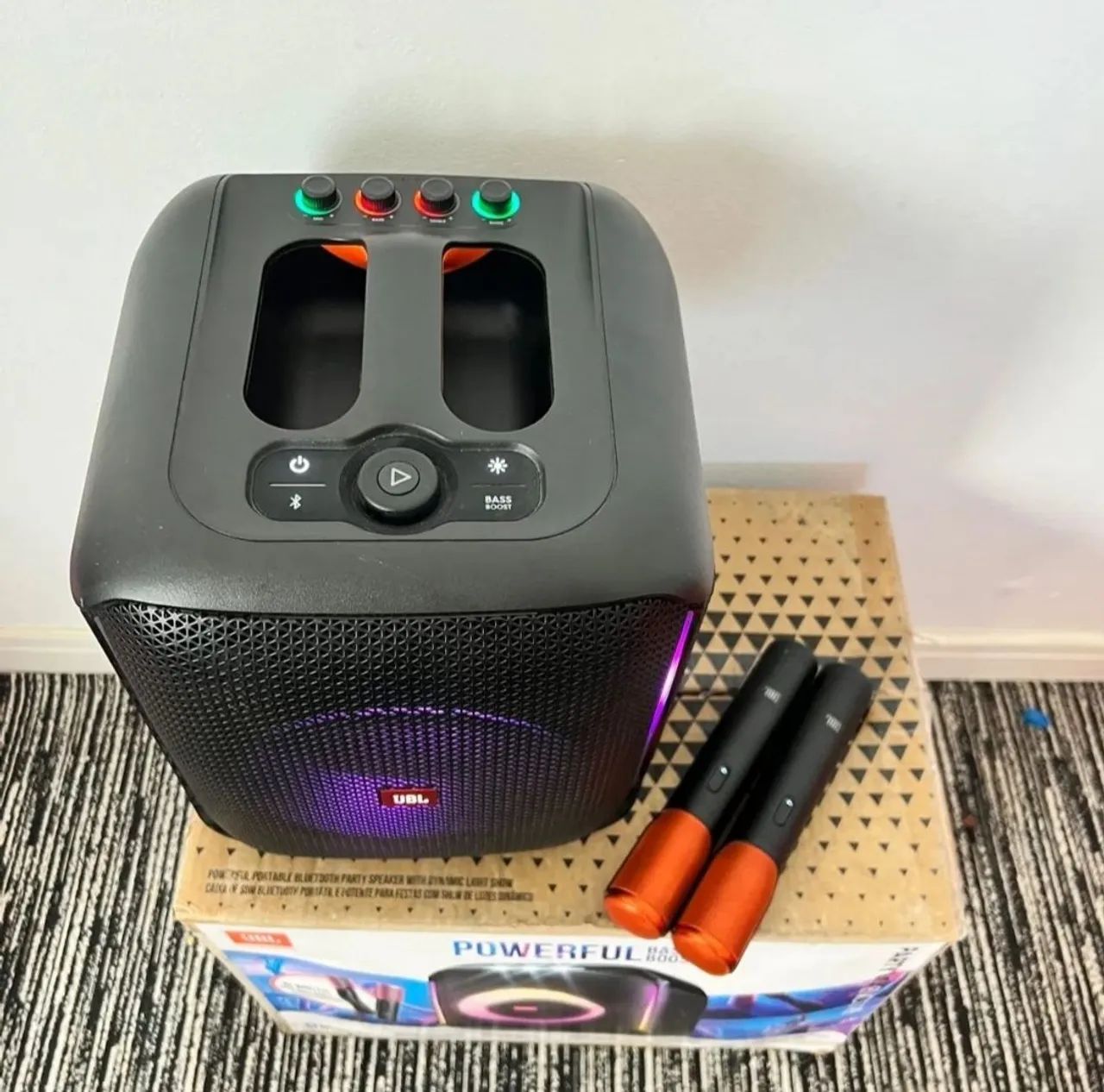 Caixa de Som JBL Partybox Encore - Som potente e iluminação dinâmica - Foto 2