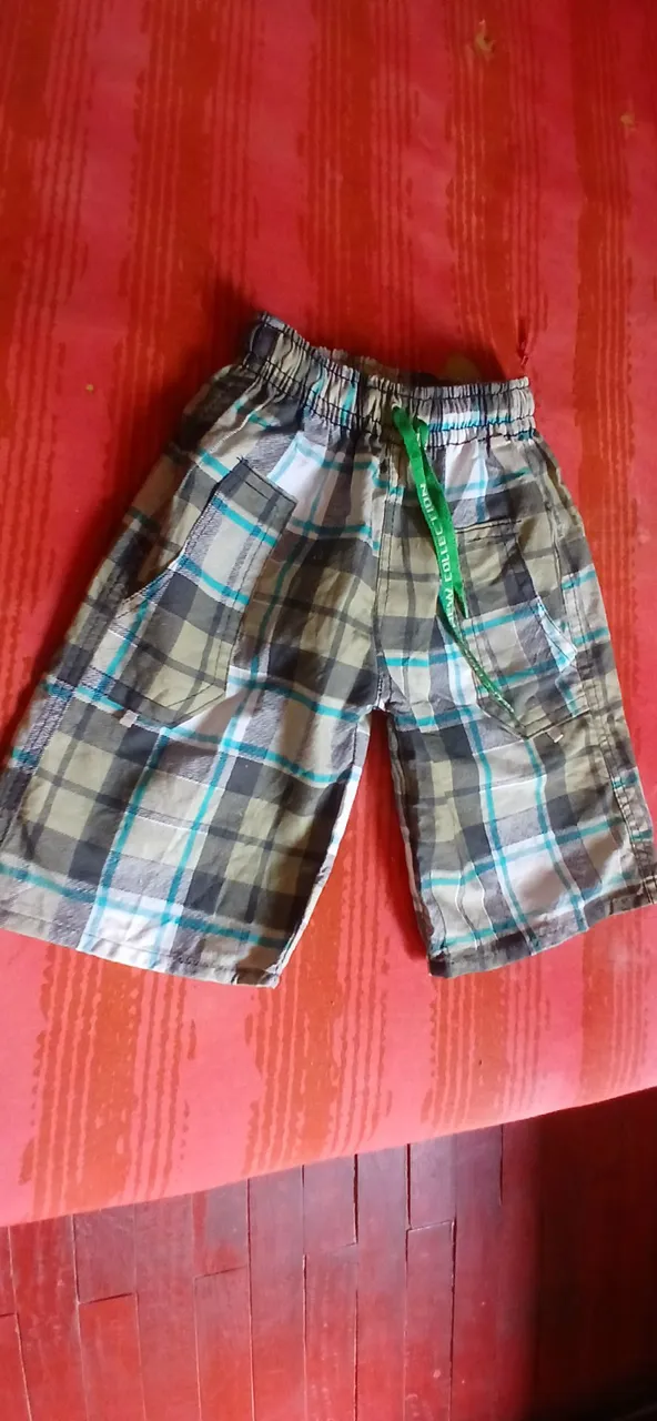 Shorts Infantil xadrez