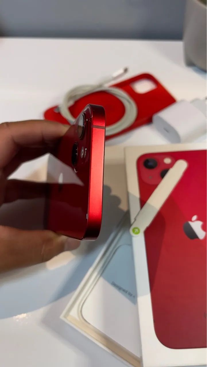 iPhone 13 red 256GB impecável 1 ano de uso  - Foto 4