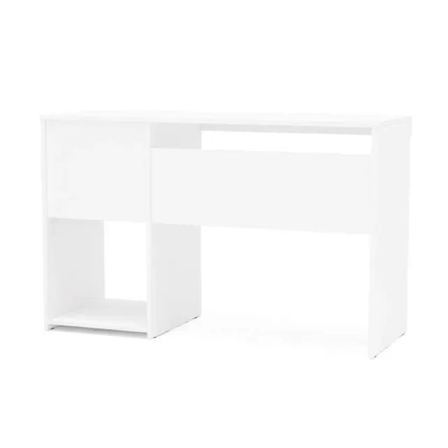 Mesa para escritório com gaveta na cor branco  - Foto 3