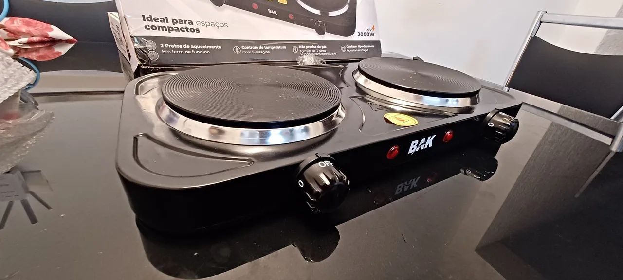 Cookto (fogareiro)Elétrico 2 Bocas - Novo - Foto 3