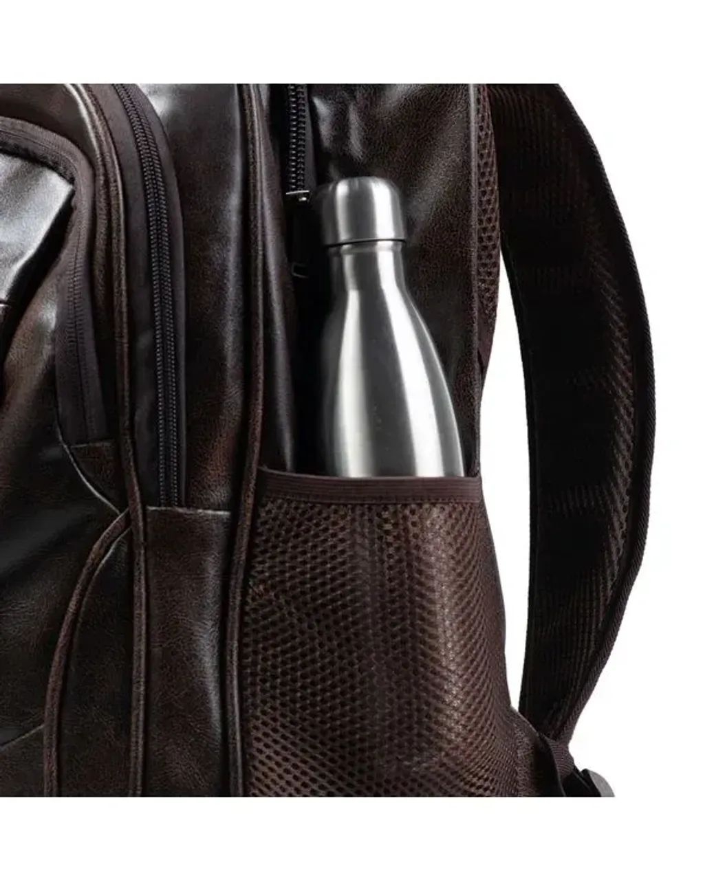 Mochila Masculina Executiva para Notebook Cooper Marrom - Foto 4