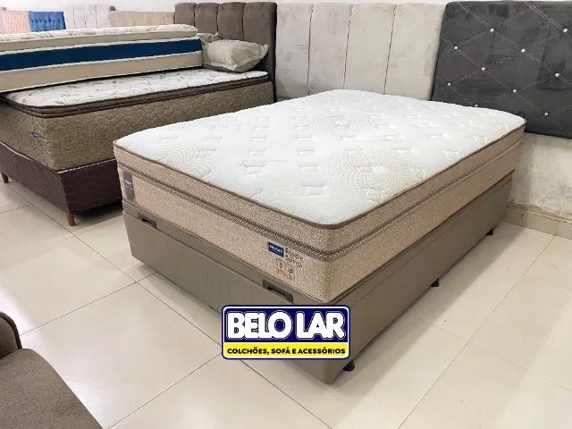 Base Para Cama + Colchão Casal Molas Ensacadas - Foto 2
