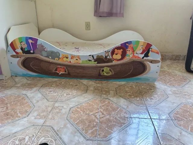Cama infantil com colchão  - Foto 5