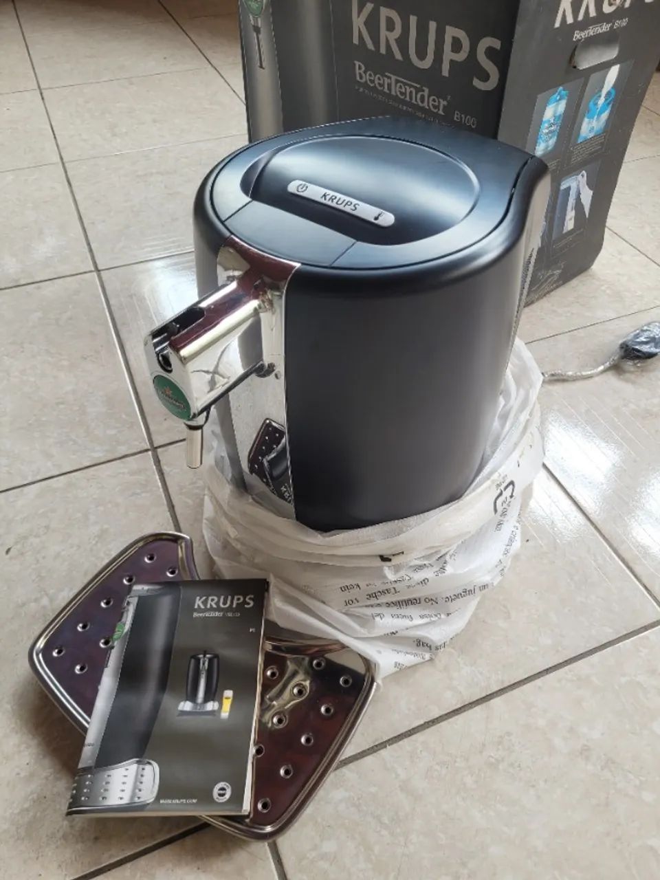 CHOPEIRA HEINEKEN KRUPS 5L NUNCA USADA NOVA