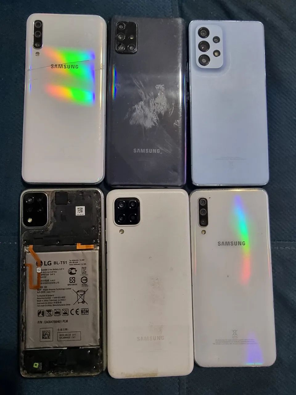 Lote de celulares para aproveitar peças 