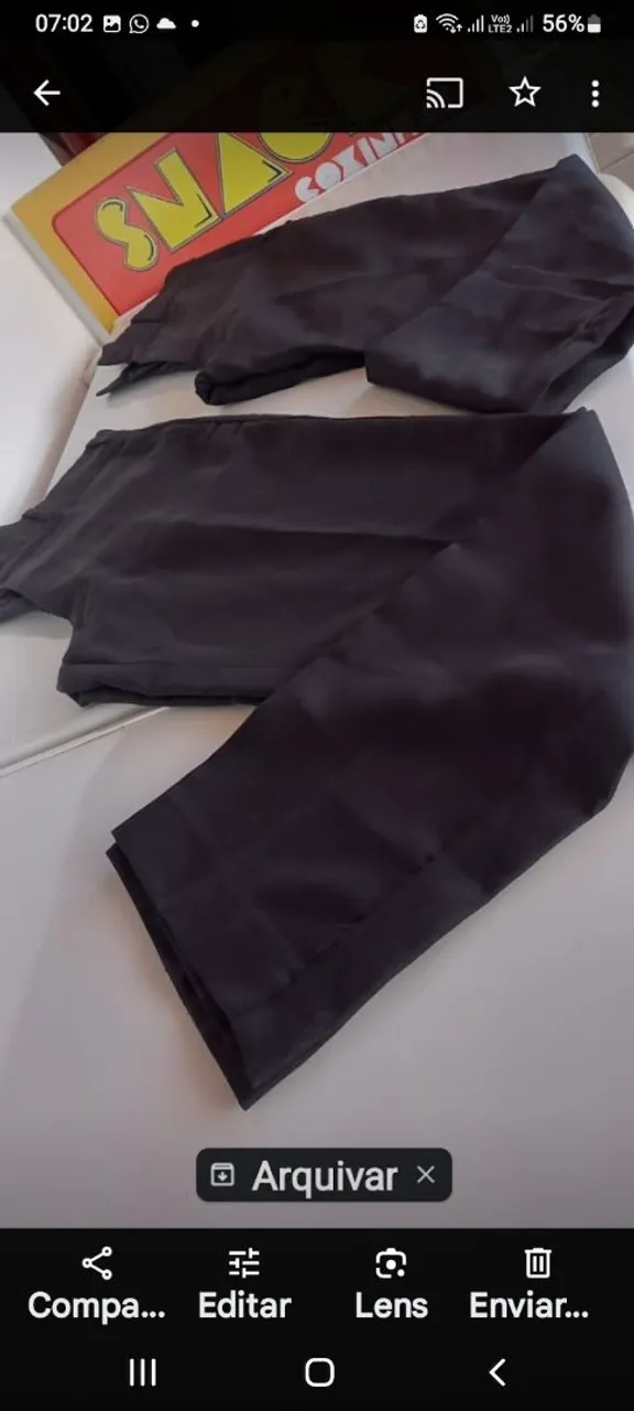 Calça social preta elegante