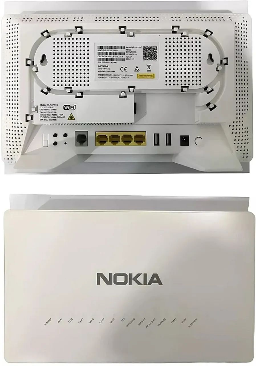 SUPER Modem Fibra 2 USB Onu Gpon Wifi Ac Nokia G-140w-c 1pot+4ge 2.4-5ghz