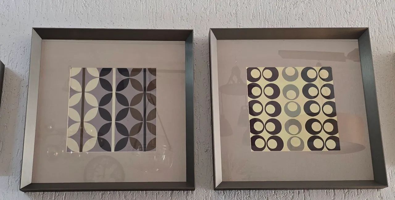 Par de quadro moldura em alumínio Tokstok  54x54 - Foto 2