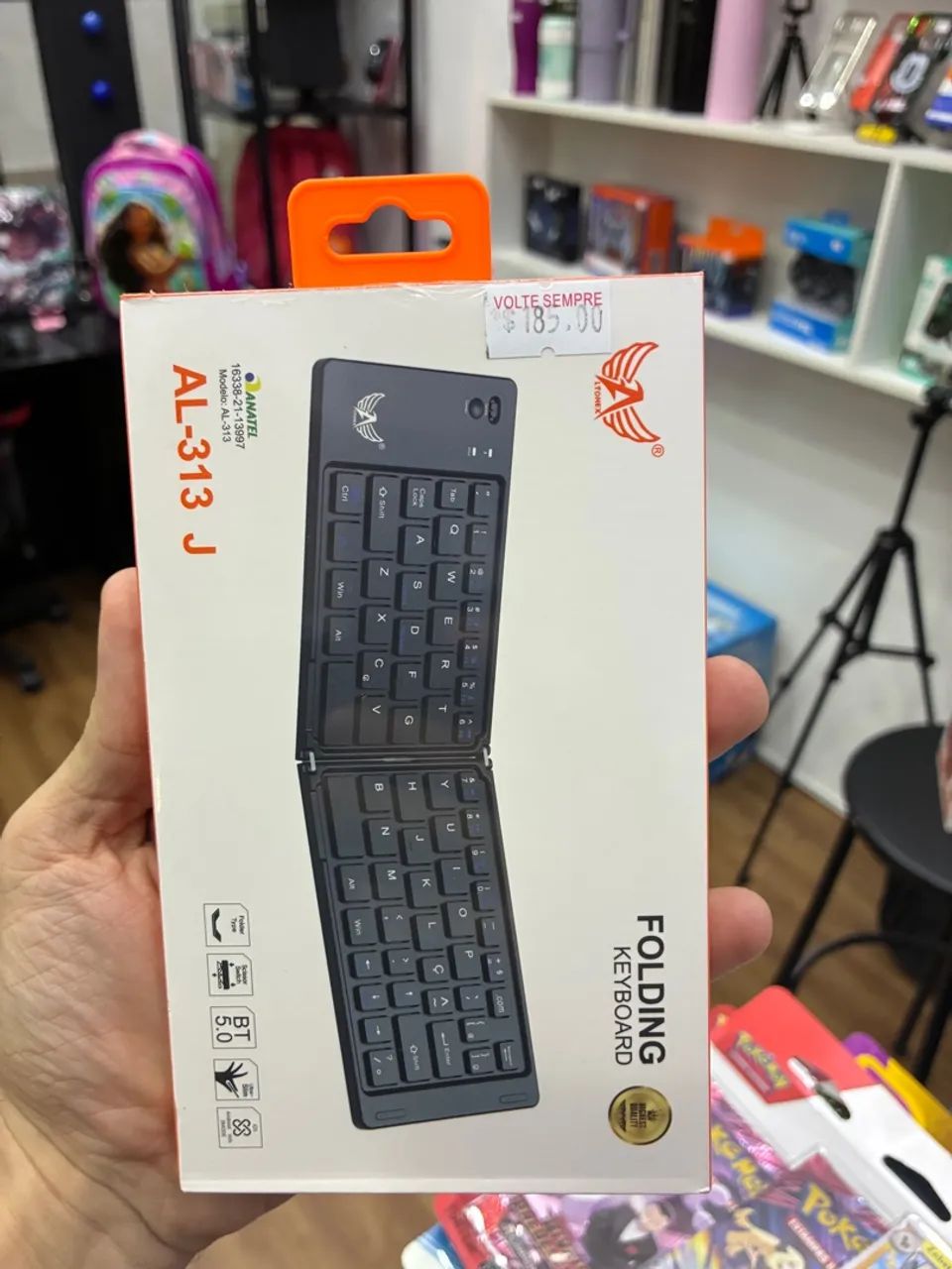 Teclado Dobrável Bluetooth AL-313 J