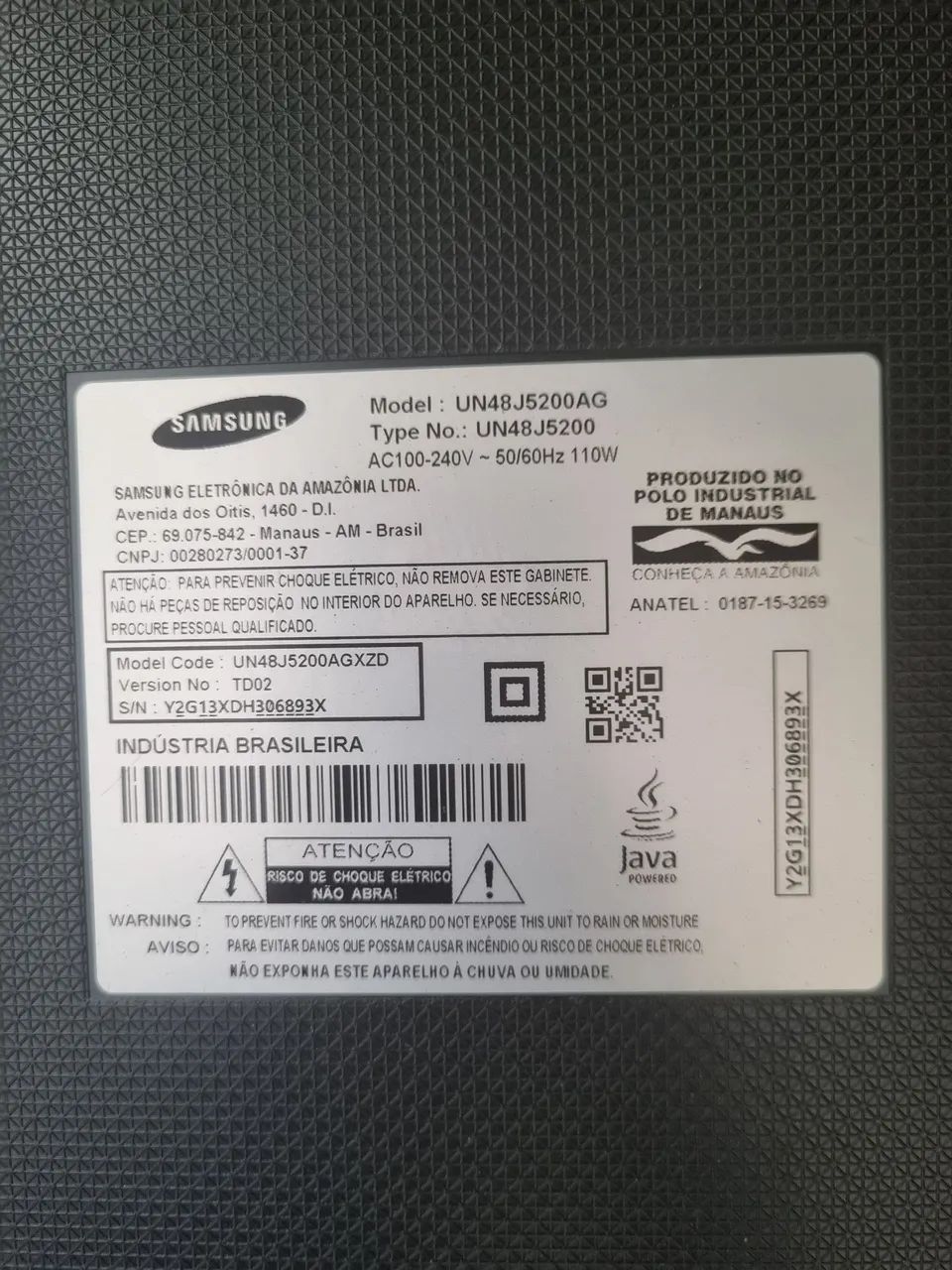 Tv samsung 48 polegadas (defeito tela) - Foto 2