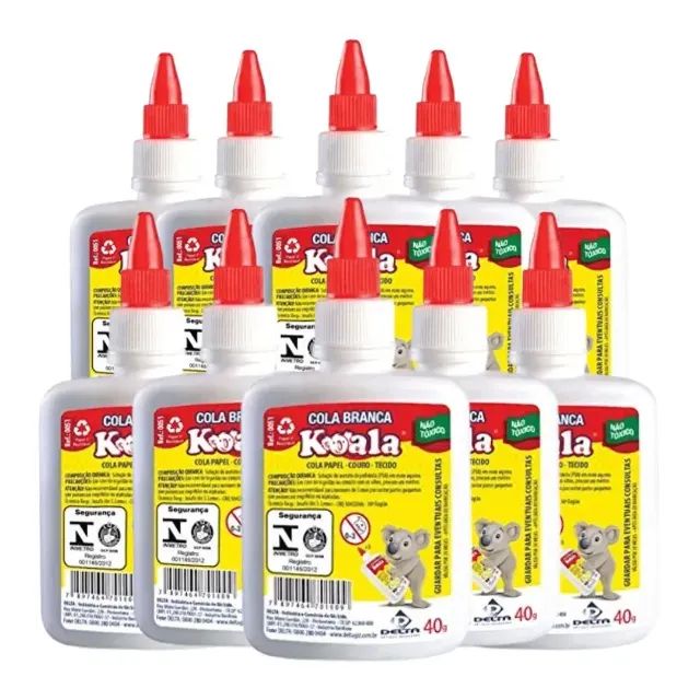 Kit 10 Unidades de Cola Branca 40G - Koala