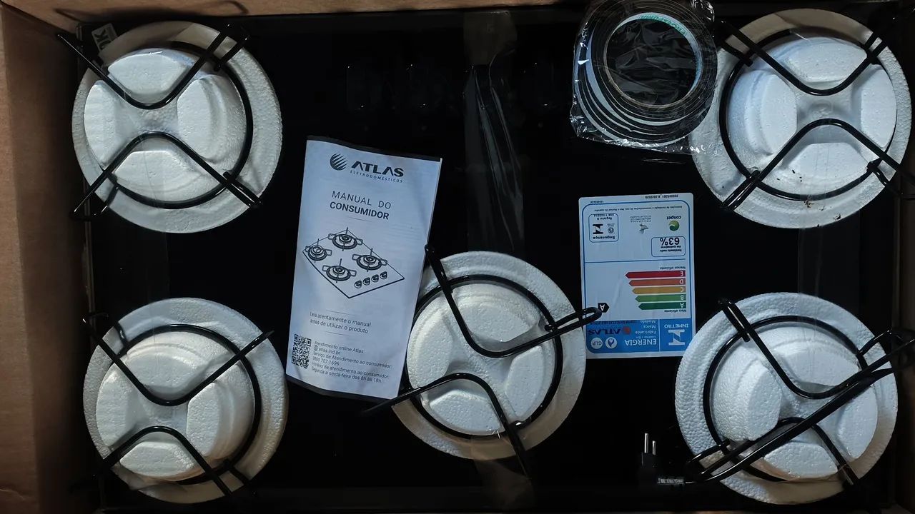 Fogão Cooktop 5 bocas atlas - Foto 3
