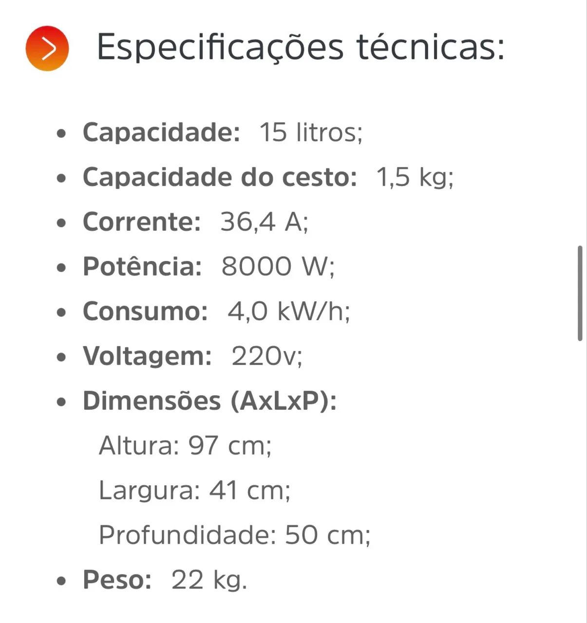 Fritadeira Croydon 15L 220v - Foto 2