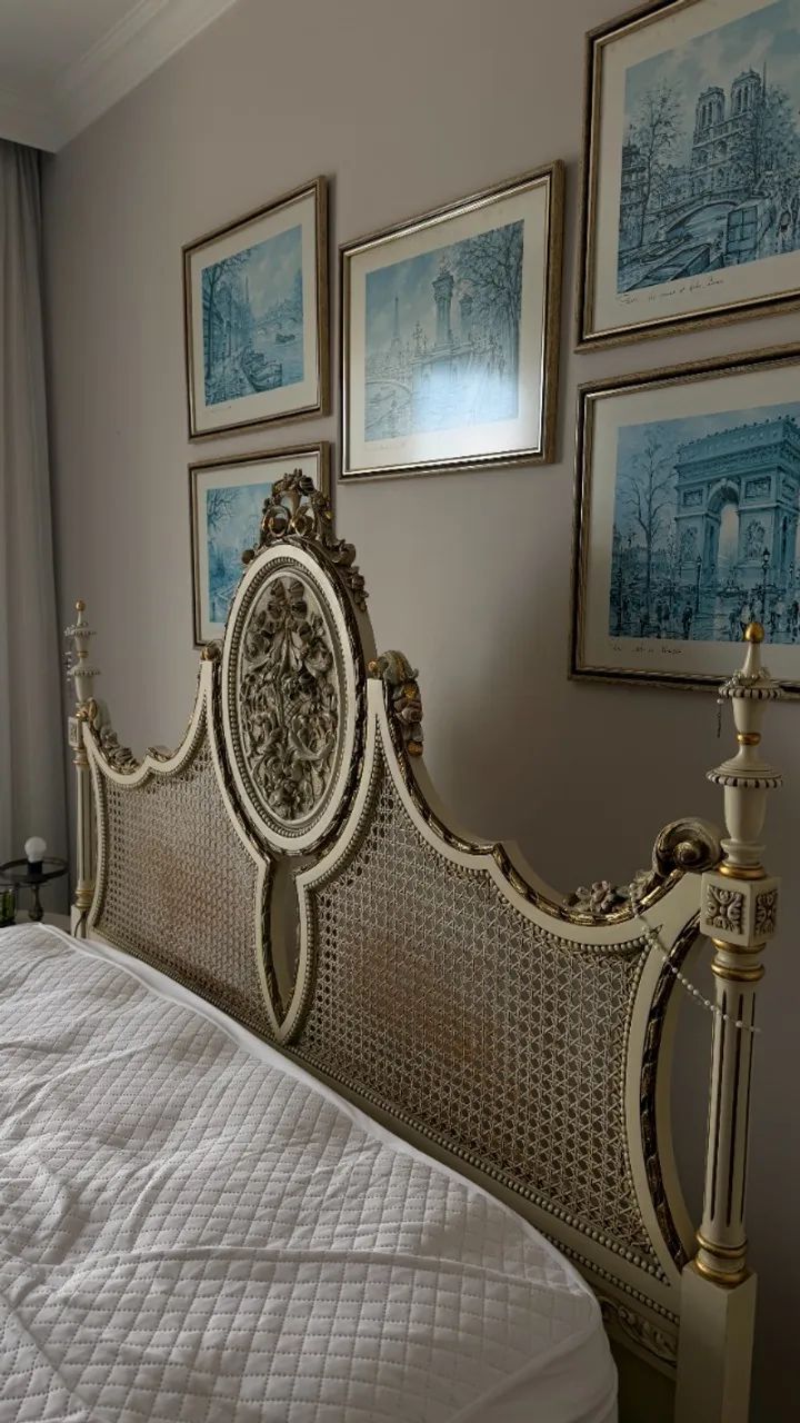 Conjunto de quarto em estilo Luís XV/Neoclássico - Foto 2