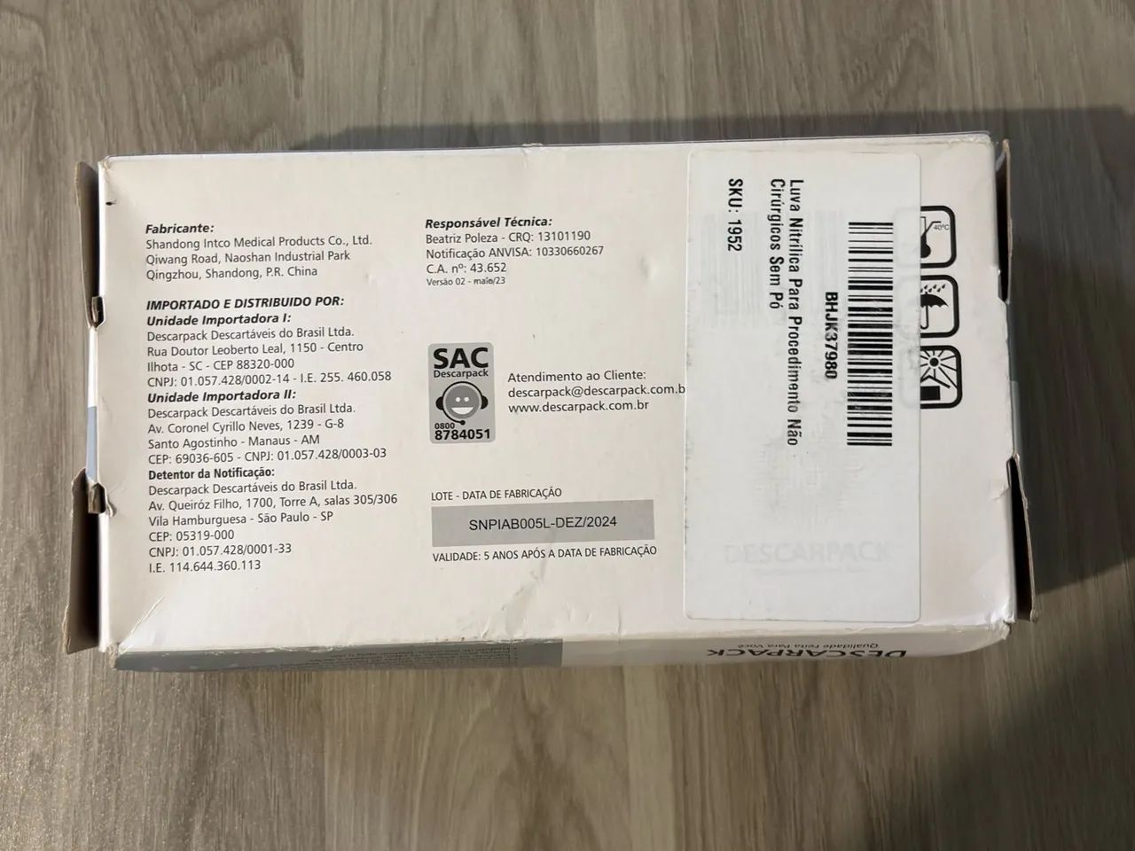 Caixa de luvas nitrilicas  - Foto 2