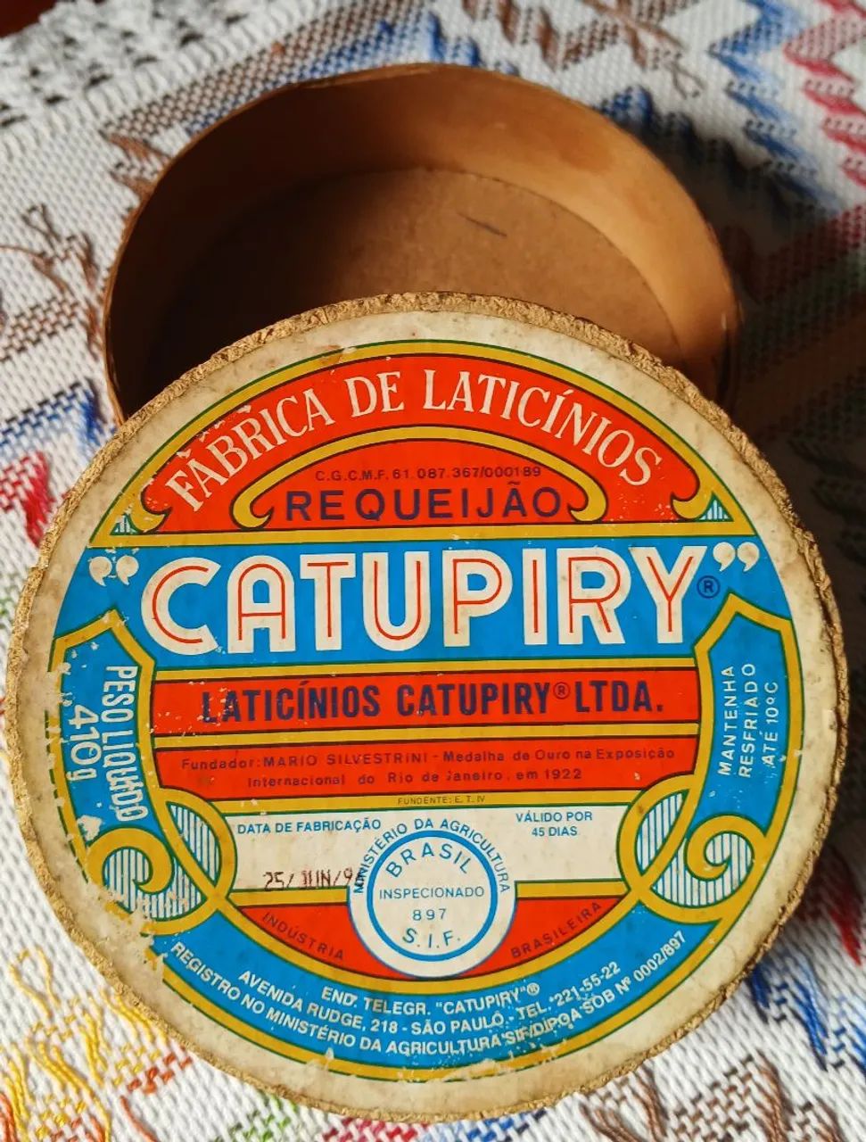 Caixa de madeira vintage de requeijão  da marca,Catupiry (memorabilia) - Foto 3