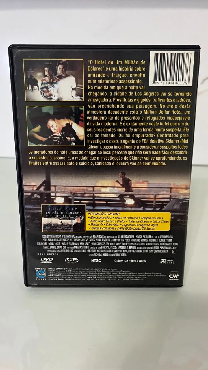 DVD O Hotel de Um Milhão de Dólares - Original e Conservado - Foto 3