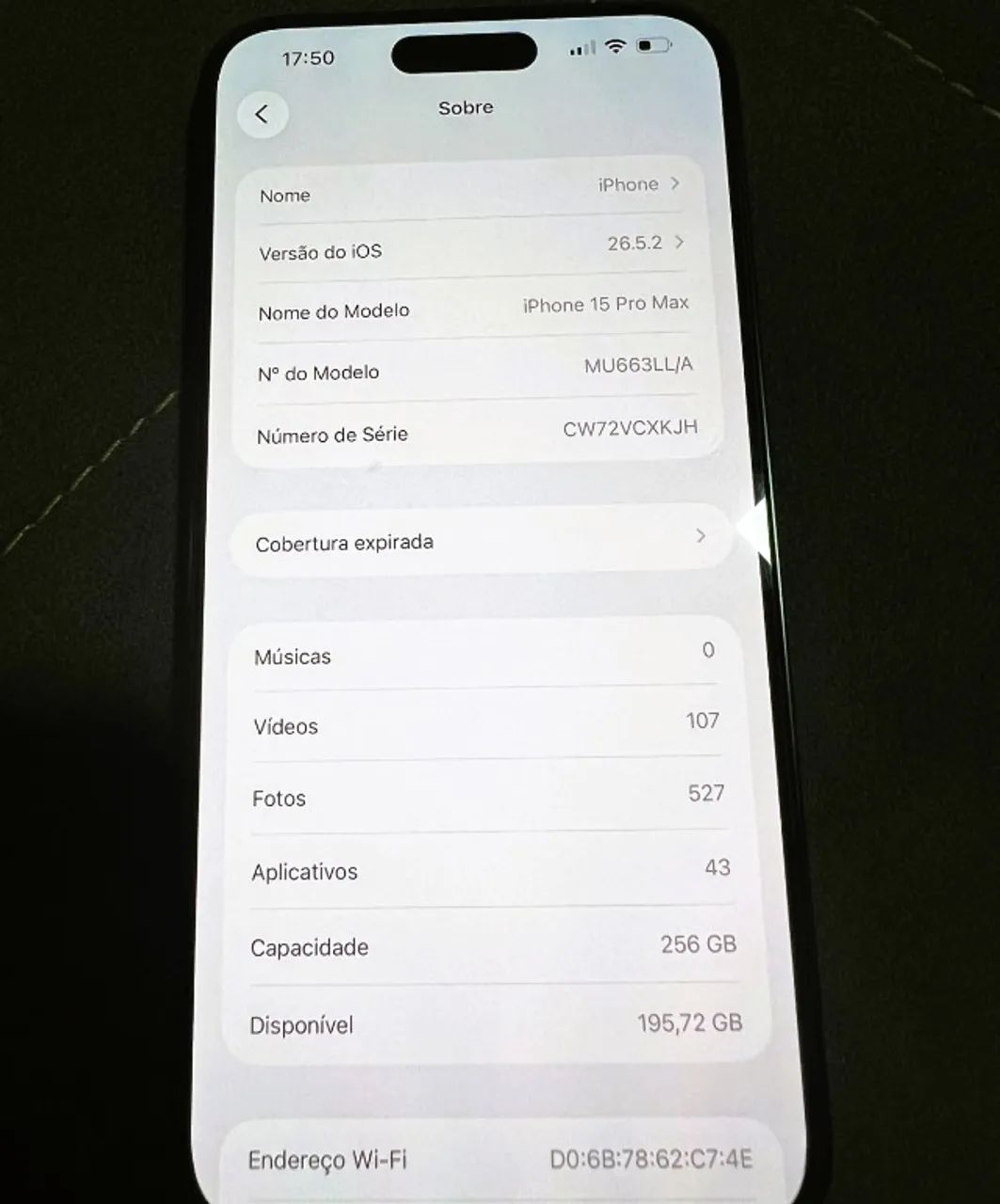 Iphone 15 Pro Max 256gb - 94% Saúde - Sem detalhes - Foto 3