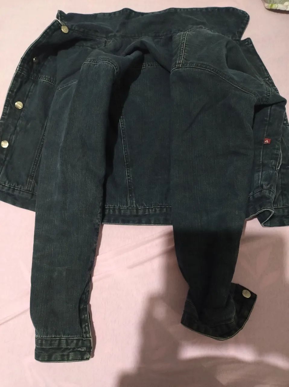Jaqueta jeans forrada com bolso - Foto 2