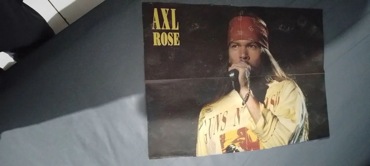 Poster Axl Rose- raridade 1992 - Foto 2