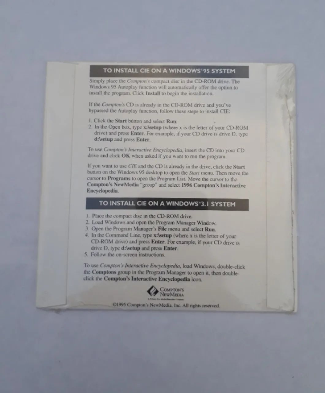 cd compton's interactive encyclopedia 1996 lacrado 23c - Foto 2