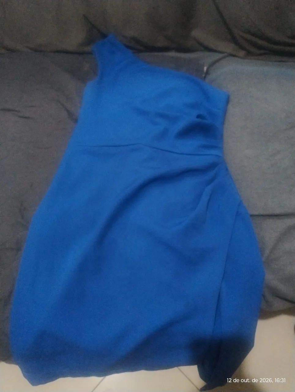 Seu vestido azul lindo