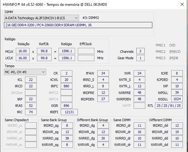Kit Memória Adata 2x16Gb DDR4 3200 - Foto 4