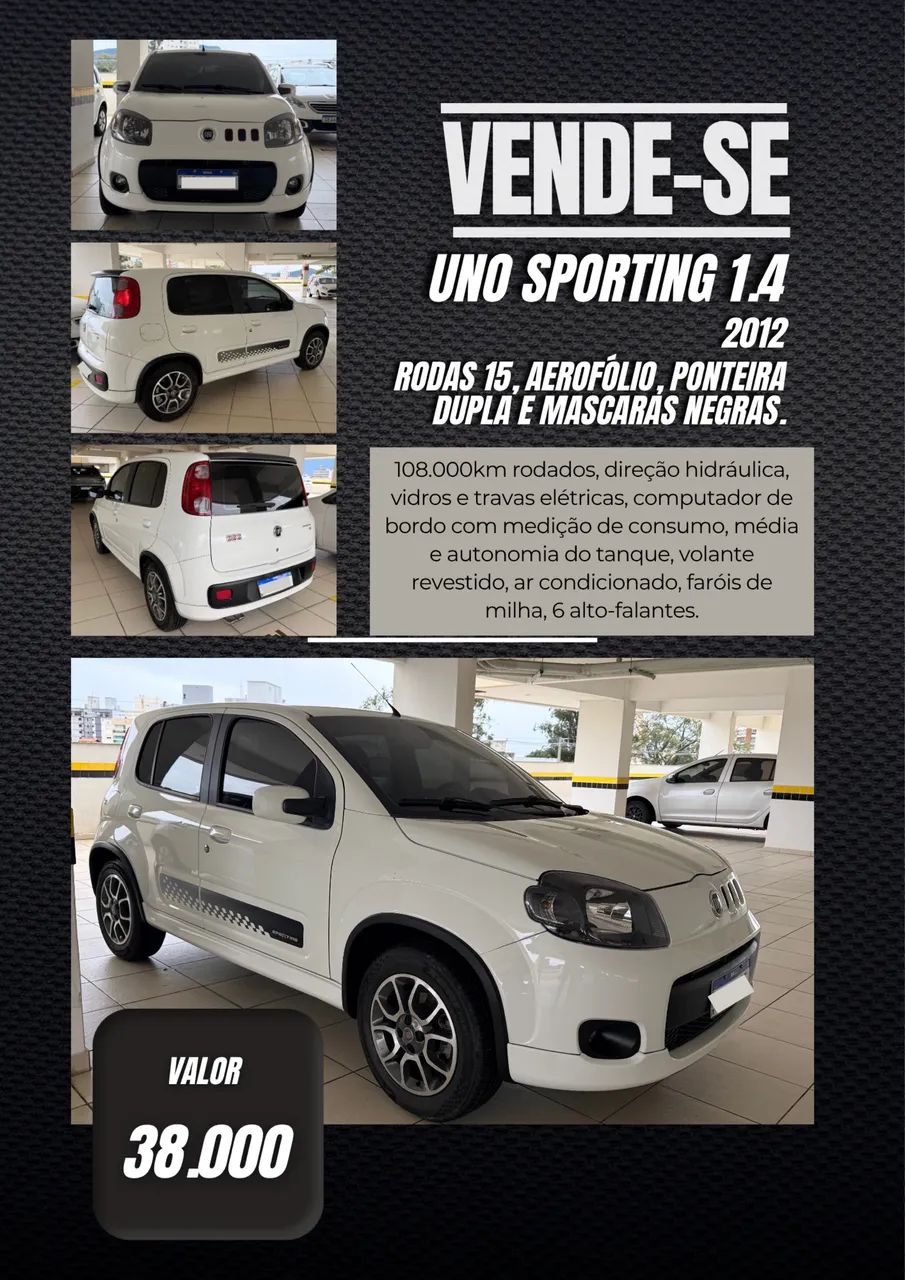 Fiat Uno Sporting 1.4 EVO Fire Flex 8V 4P 2012