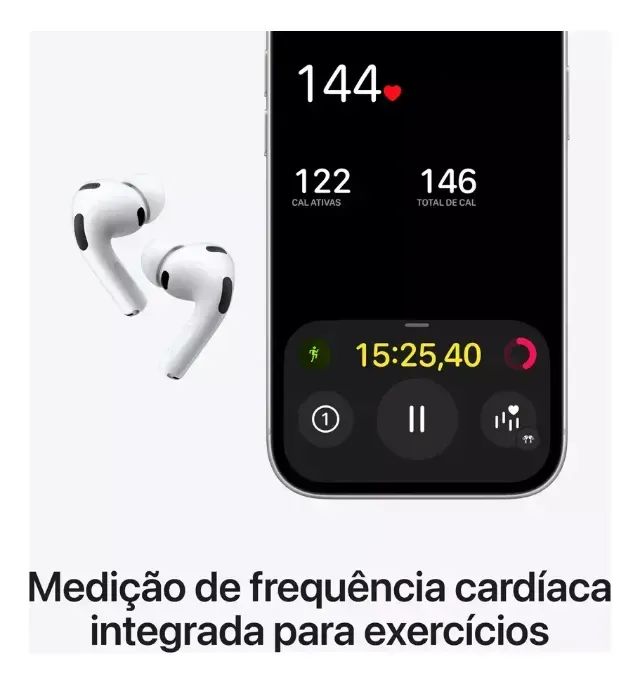 Apple AirPods Pro 3° geração Branco - Acessórios de Celular