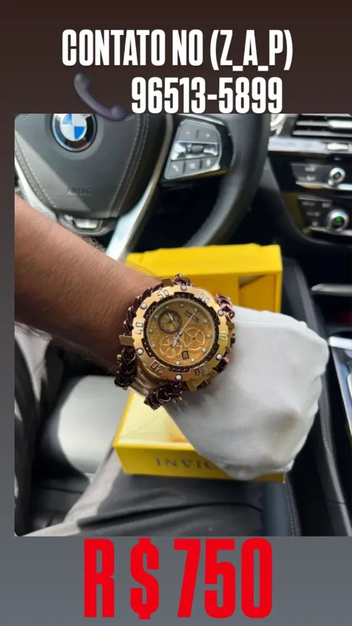 Relógio INVICTA GLADIADOR MULTIFUNCIONAL  - MODELO RARO - GOLD LABEL - Foto 2