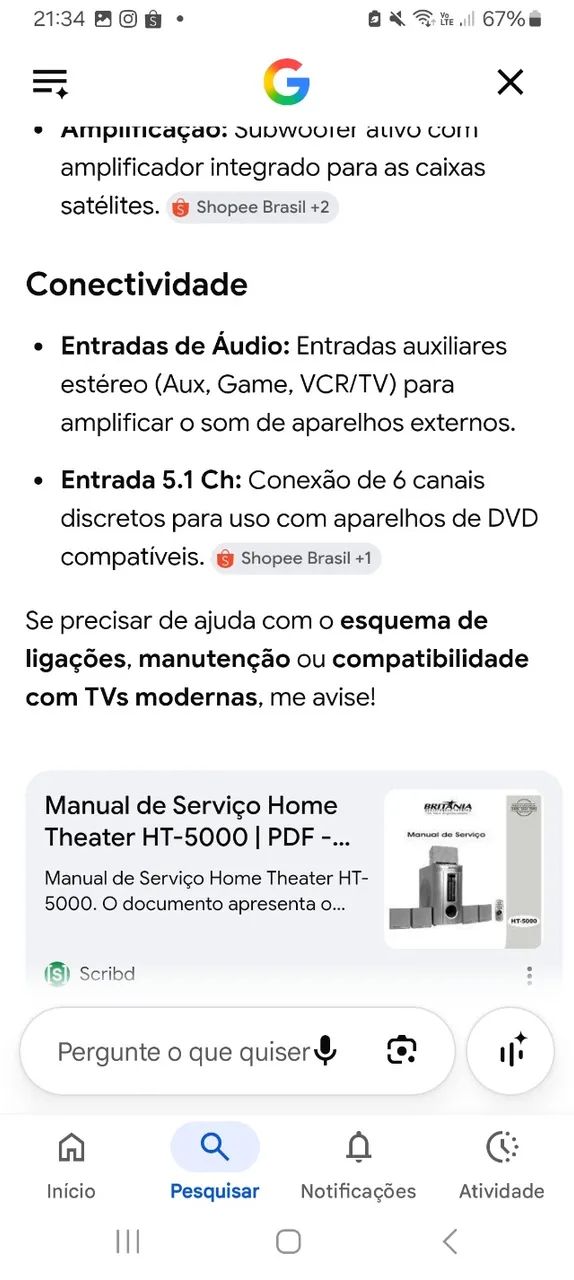Home theater Britania HT5000 - Foto 3