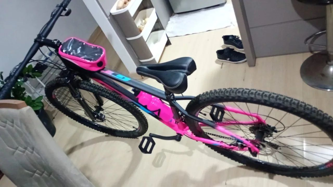 Bicicleta GTI Roma - Rosa/Preto - Foto 2
