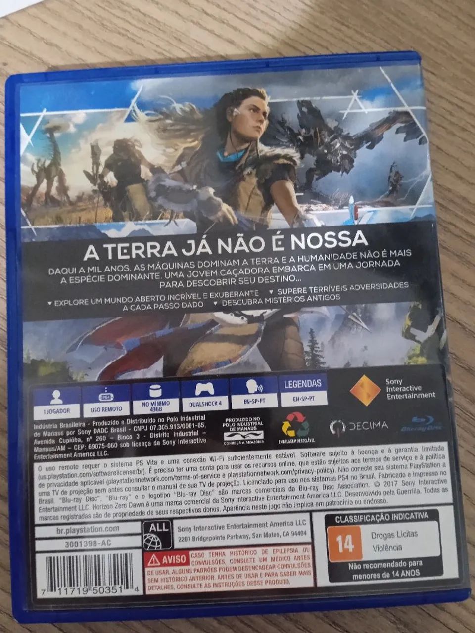 Horizon: Zero Dawn - PS4, mídia física (capa plástica normal) - Foto 2