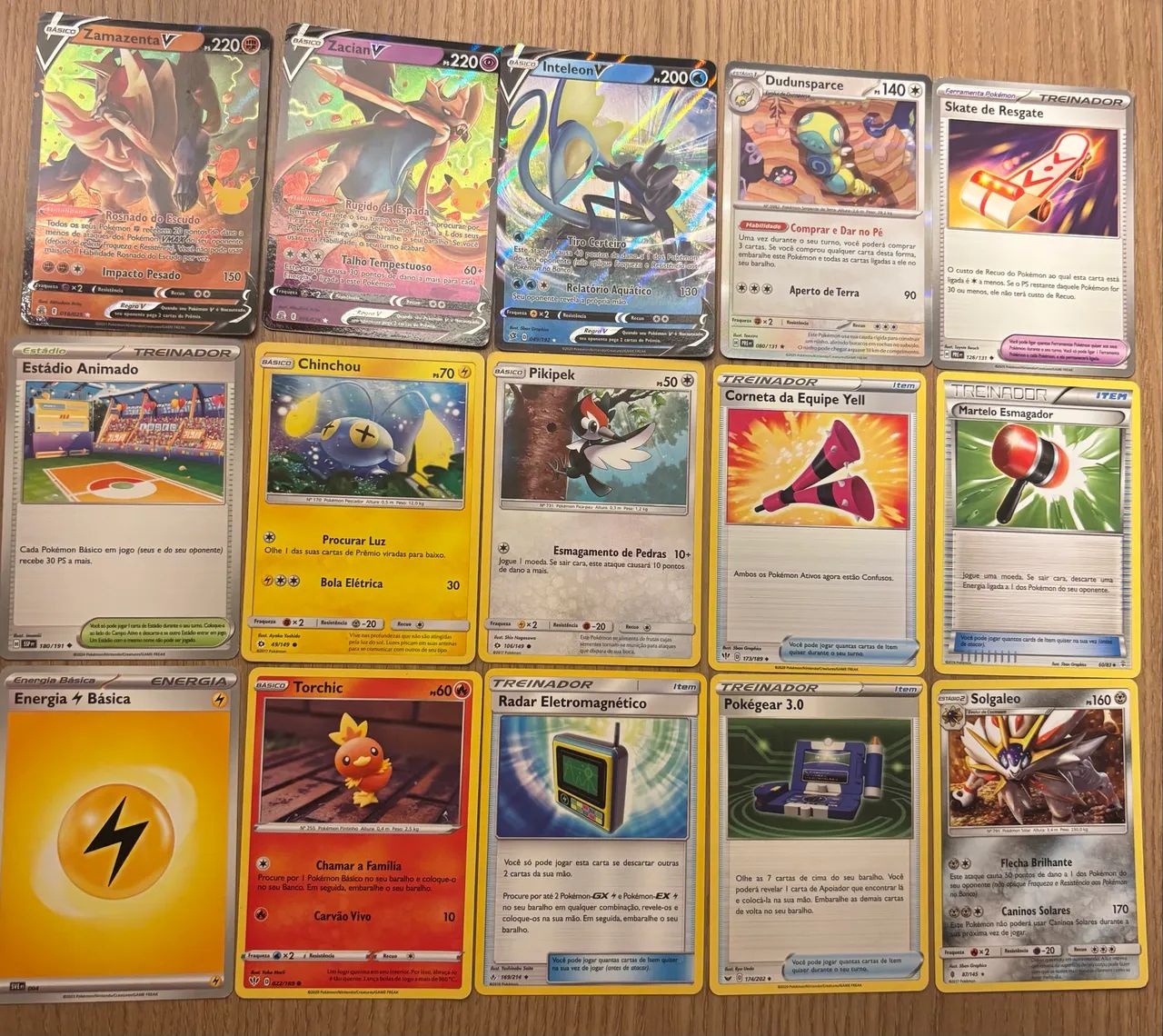 Cartas Pokémon - Novas 