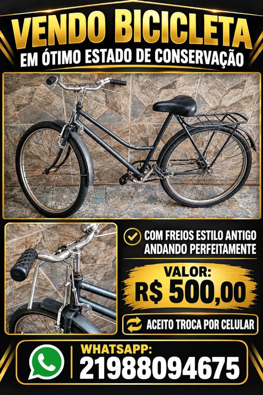 BICICLETA ANTIGA TOP